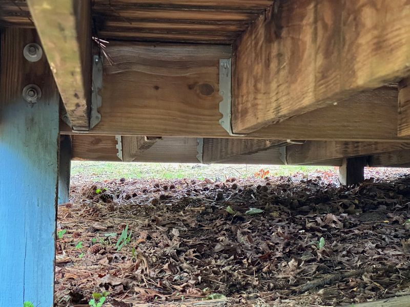 Debris Trapped Under Decks And Porches