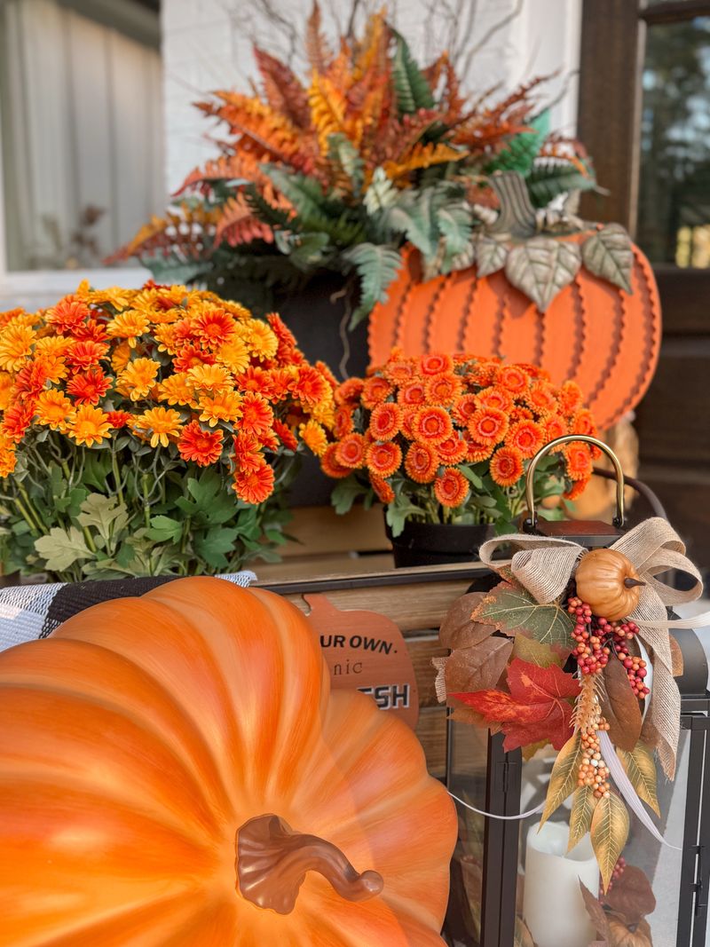 Decorate With Mums, Pumpkins, And Gourds Decorate With Mums, Pumpkins, And Gourds