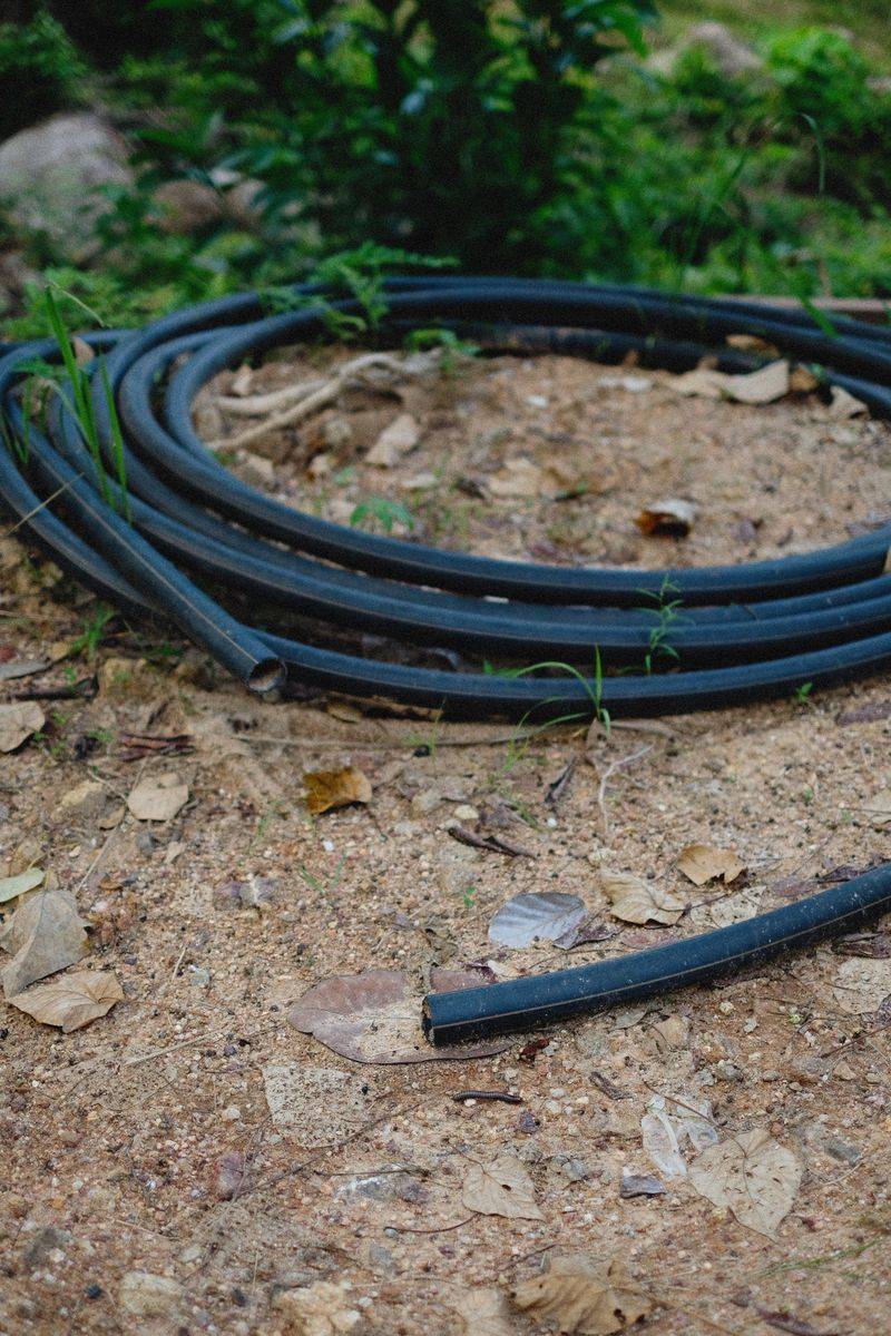 Drain Garden Hoses On A Gentle Slope