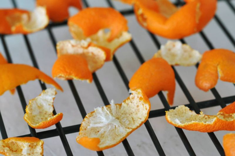 Dry Strips Of Peel For Year-Round Recipes