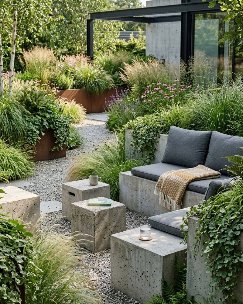 Frame The Space With Ornamental Grasses Frame The Space With Ornamental Grasses