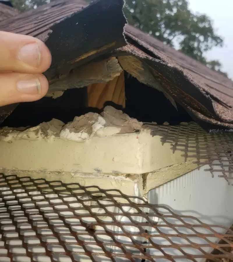 Gaps Where Roof Sections Meet