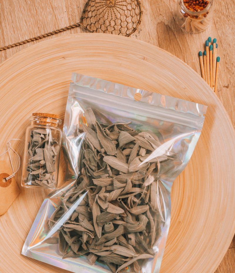 Give Jars Of Dried Sage As Garden Gifts