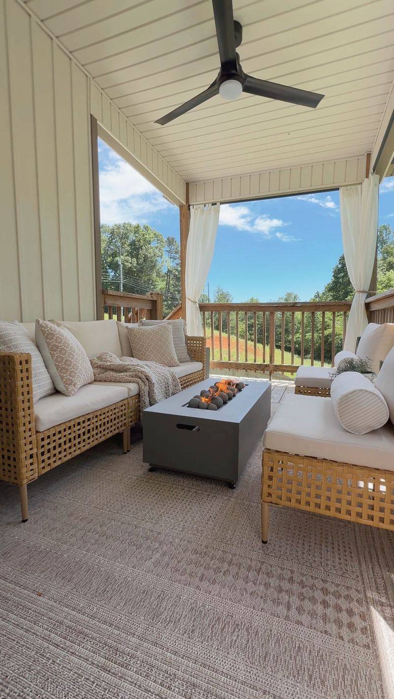 Hang Outdoor Curtains To Block Wind Hang Outdoor Curtains To Block Wind