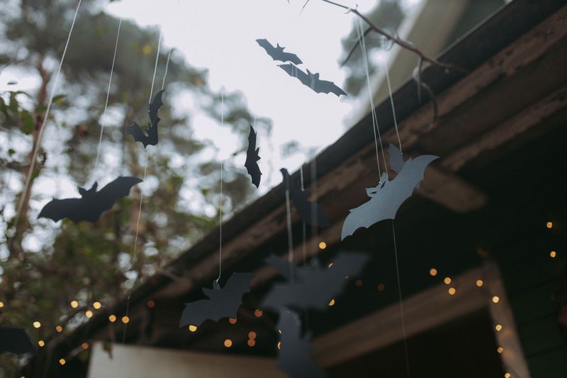Hang Paper Bats And Ghosts From The Porch Ceiling Hang Paper Bats And Ghosts From The Porch Ceiling