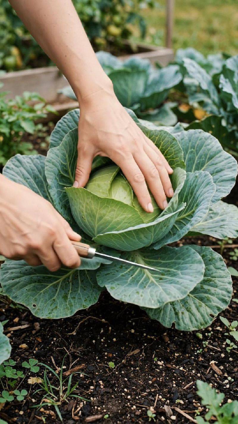 Harvest Mature Cabbage Heads Before Rain