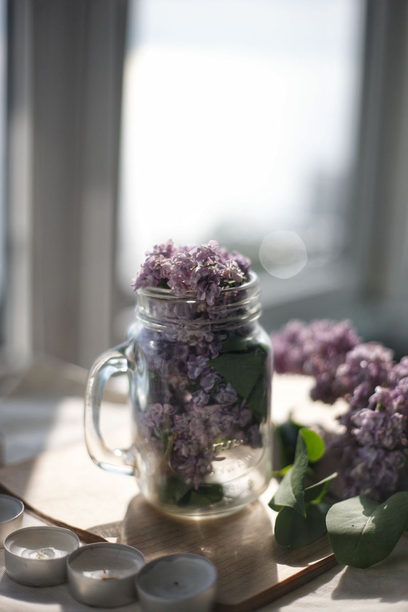 Hydrangea And Oak Leaf Mason Jar Bouquet Hydrangea And Oak Leaf Mason Jar Bouquet