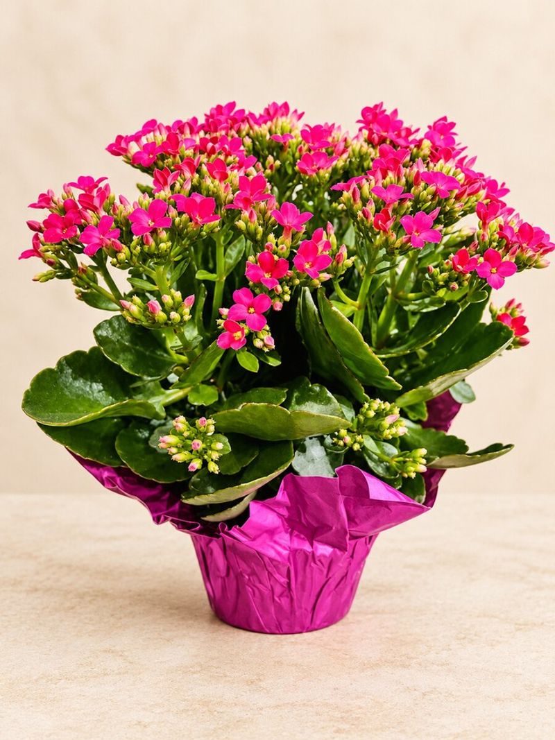 Kalanchoe Adds Bold Color To Desks And Counters