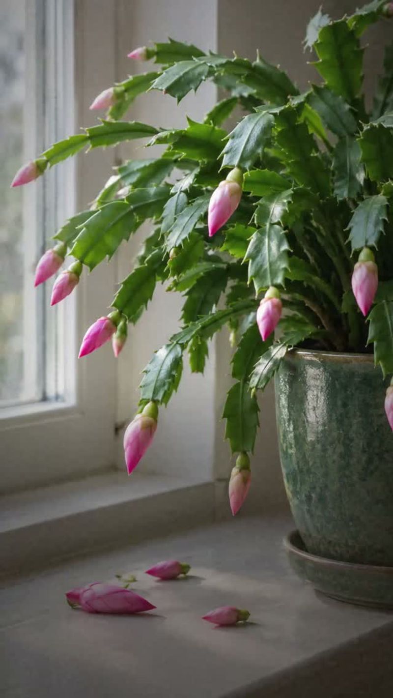 Leave Budding Christmas Cactus Stems In One Steady Spot