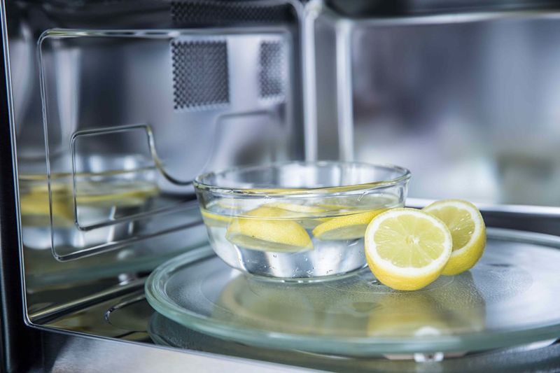 Loosen Microwave Splatters With Citrus Steam Loosen Microwave Splatters With Citrus Steam