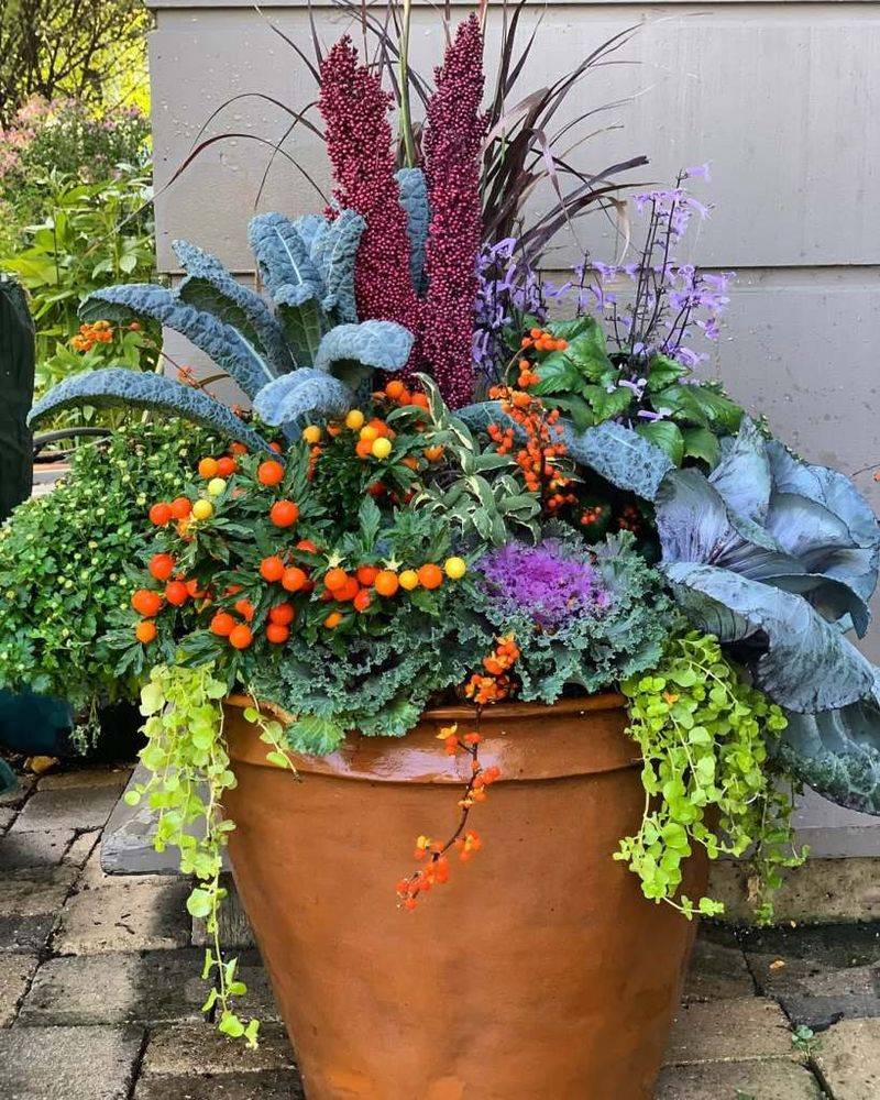 Mix In Edible Kale For Texture You Can Harvest