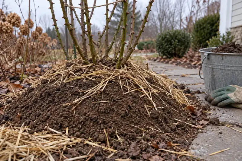 Mounding Mulch Around Roses Too Early In October Mounding Mulch Around Roses Too Early In October