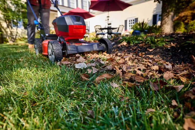 Mulch Mowing Leaves Right Into Your Grass