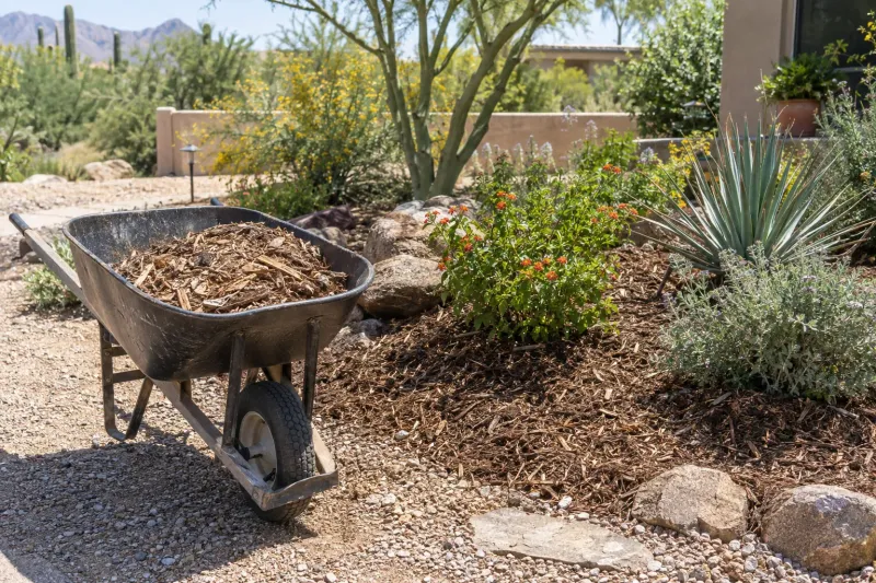 Mulch can help limit annual weeds, but it cannot guarantee a weed-free bed