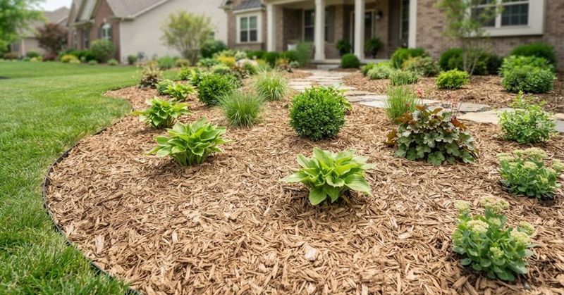 Mulched Garden Beds