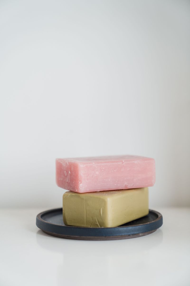 Perfumed Soap Cubes On Fence Posts
