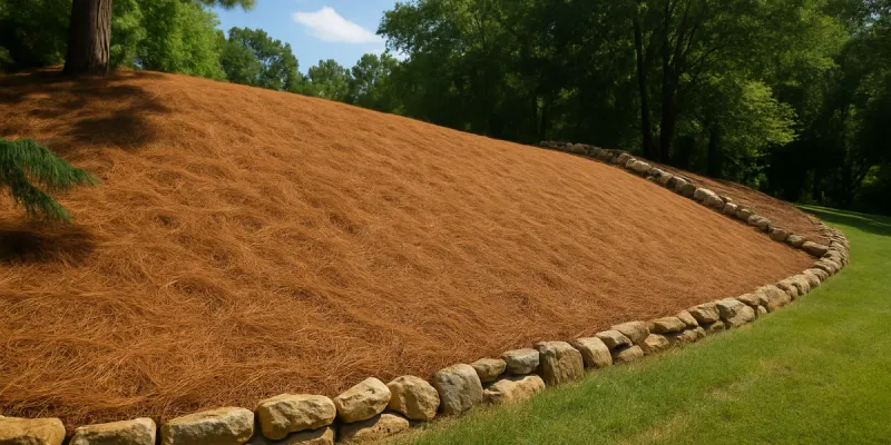 Pine Straw Stays Put On Slopes Pine Straw Stays Put On Slopes