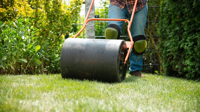 Press Seed Into The Soil With A Light Roller Press Seed Into The Soil With A Light Roller