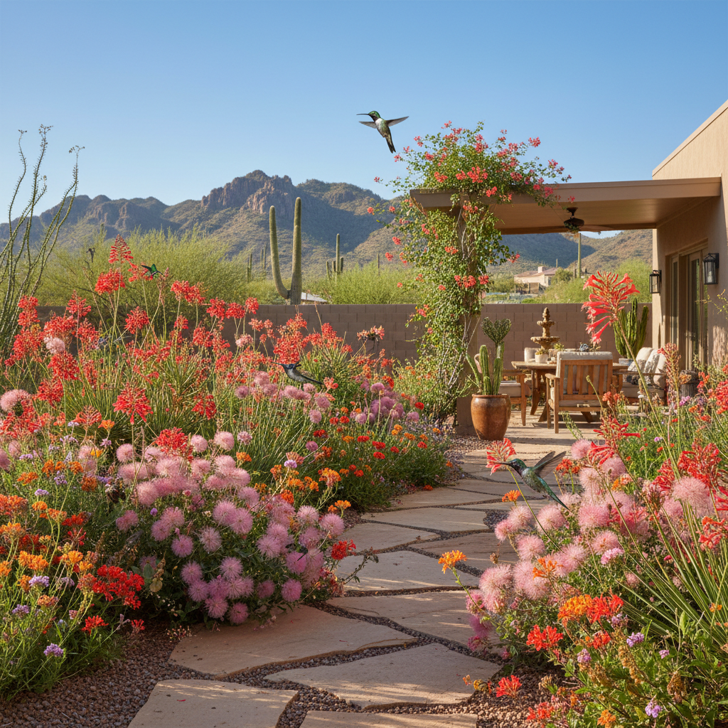 Red Yucca and Damianita