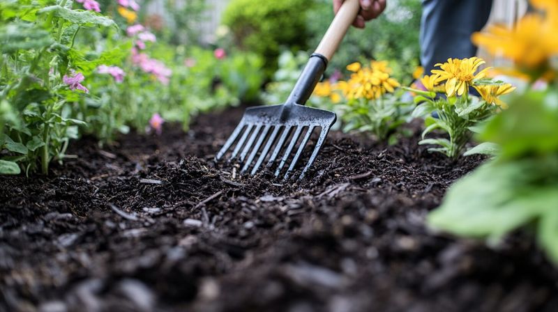 Refresh And Fluff Mulch Through The Season Refresh And Fluff Mulch Through The Season
