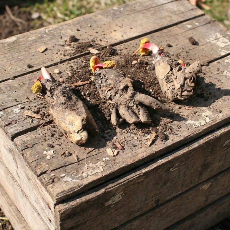 Rhubarb Crowns While The Soil Stays Workable Rhubarb Crowns While The Soil Stays Workable
