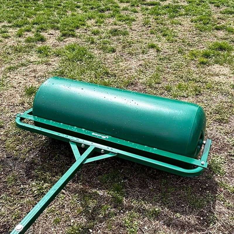Roll The Area To Press Seed Into The Soil Roll The Area To Press Seed Into The Soil