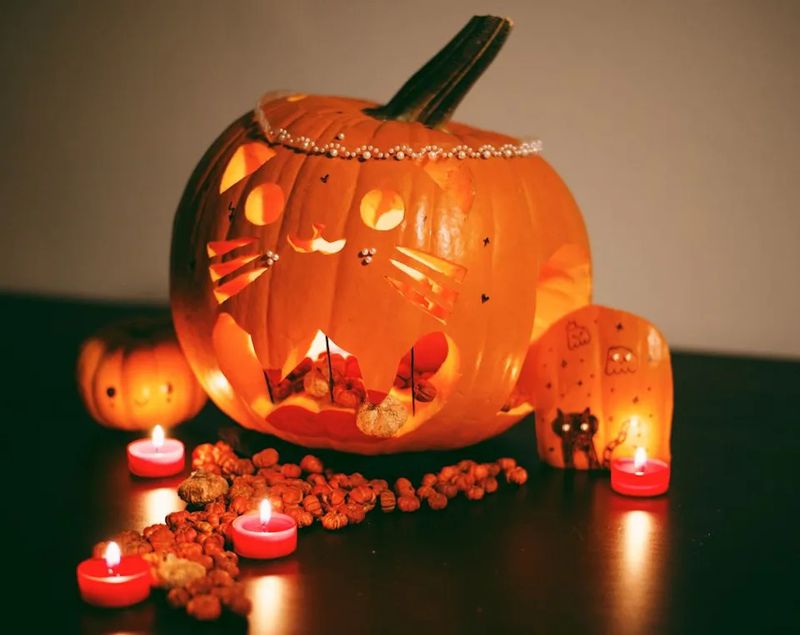 Scrape Candle Wax And Paint Off Your Jack-O'-Lantern