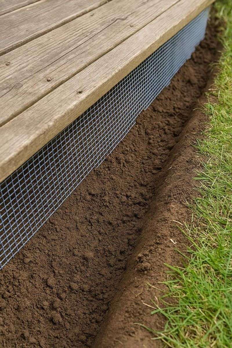 Seal Gaps Under Decks And Foundations