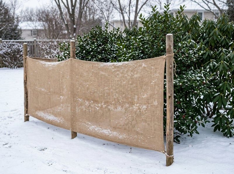 Shield Windy, Sunny Spots With A Burlap Screen