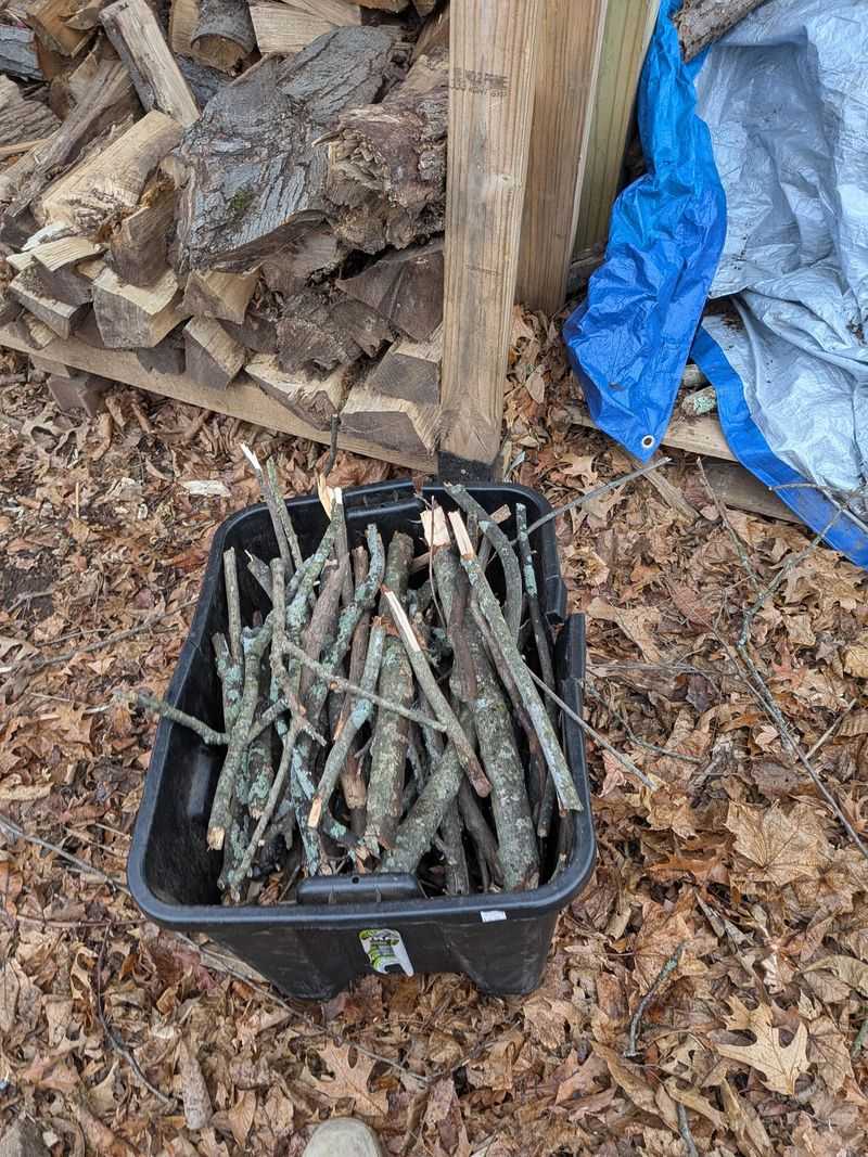 Small Armloads Instead Of A Winter Supply By The Door