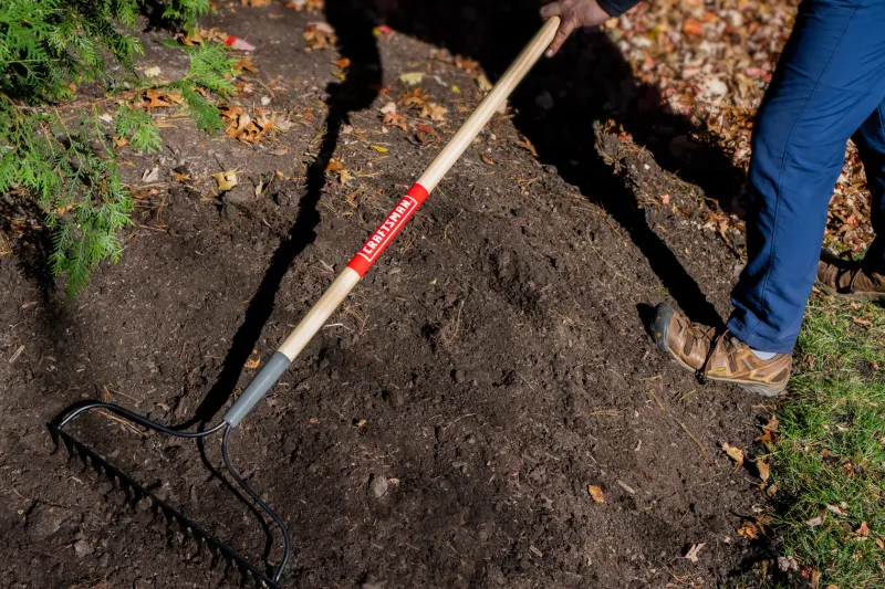 Smooth The Surface With A Bow Rake