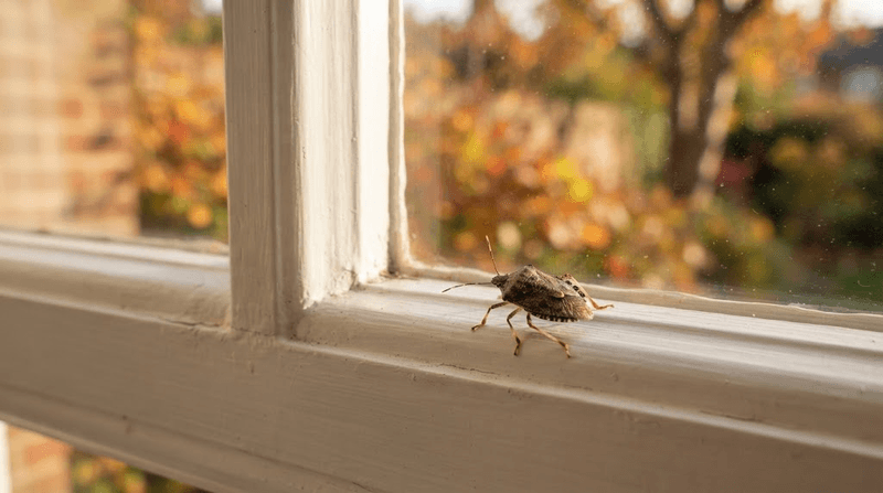 Stink Bugs Gather At Windows On Warm Days