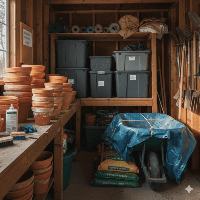 Store Clay Pots Where It Stays Above Freezing Store Clay Pots Where It Stays Above Freezing