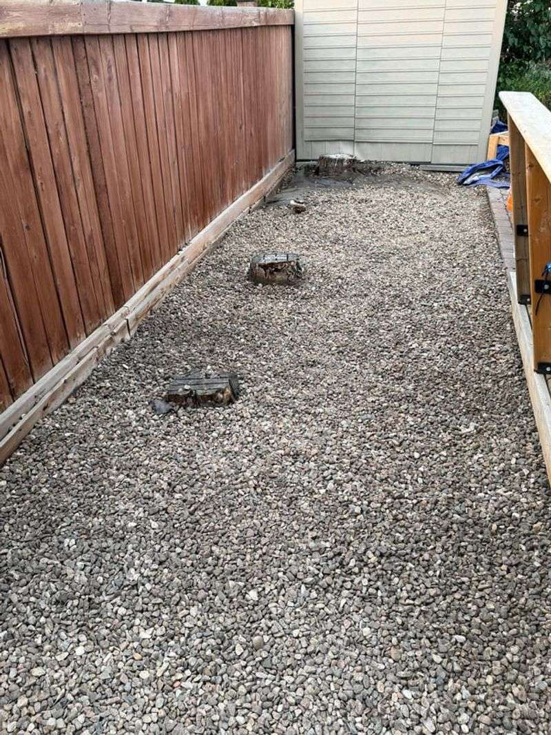 Thicker Gravel Over Fabric Keeps Future Weeds Guessing