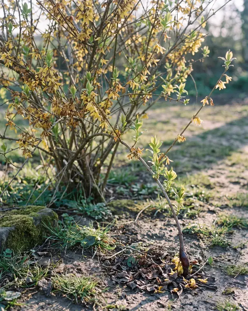 Those Arching Forsythia Branches Are Practically Built to Grow Roots