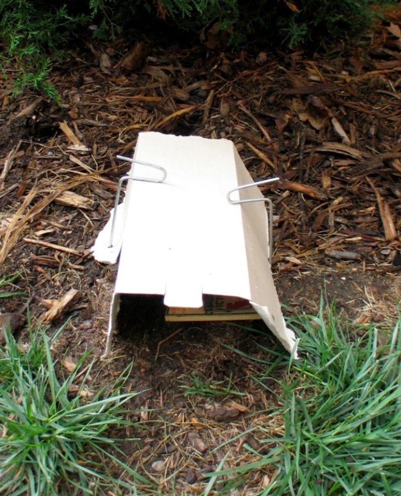 Trapping Can Reduce Numbers Near Trees