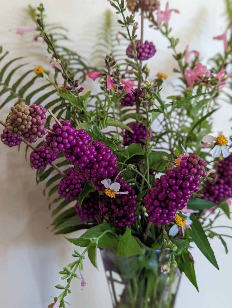 Tuck In Beautyberry Branches For A Pop Of Purple