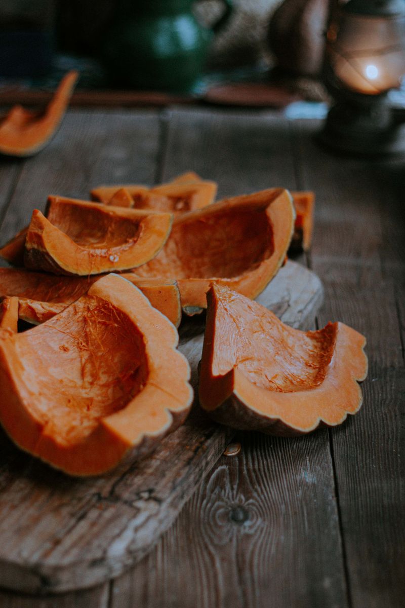 Tuck Pumpkin Pieces In An Empty Garden Bed