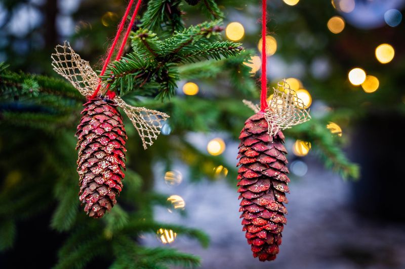 Turn Single Cones Into Holiday Ornaments