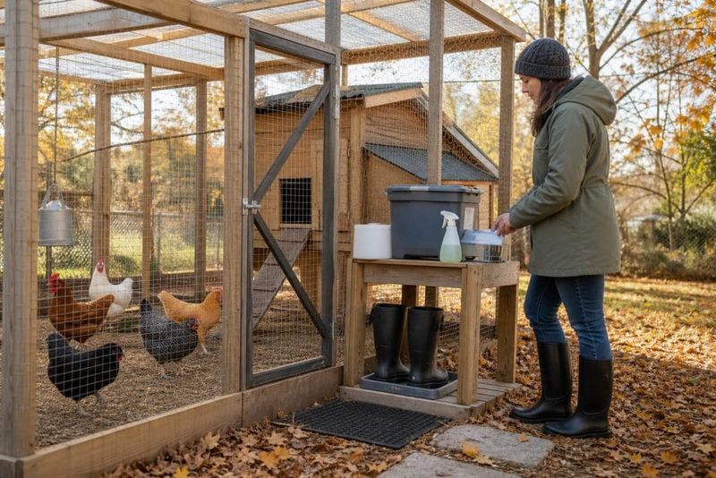 Wear Separate Shoes And Clothes In The Coop