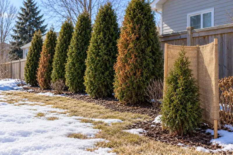 Winter Burn On Arborvitae Often Starts With Late Fall Neglect Winter Burn On Arborvitae Often Starts With Late Fall Neglect