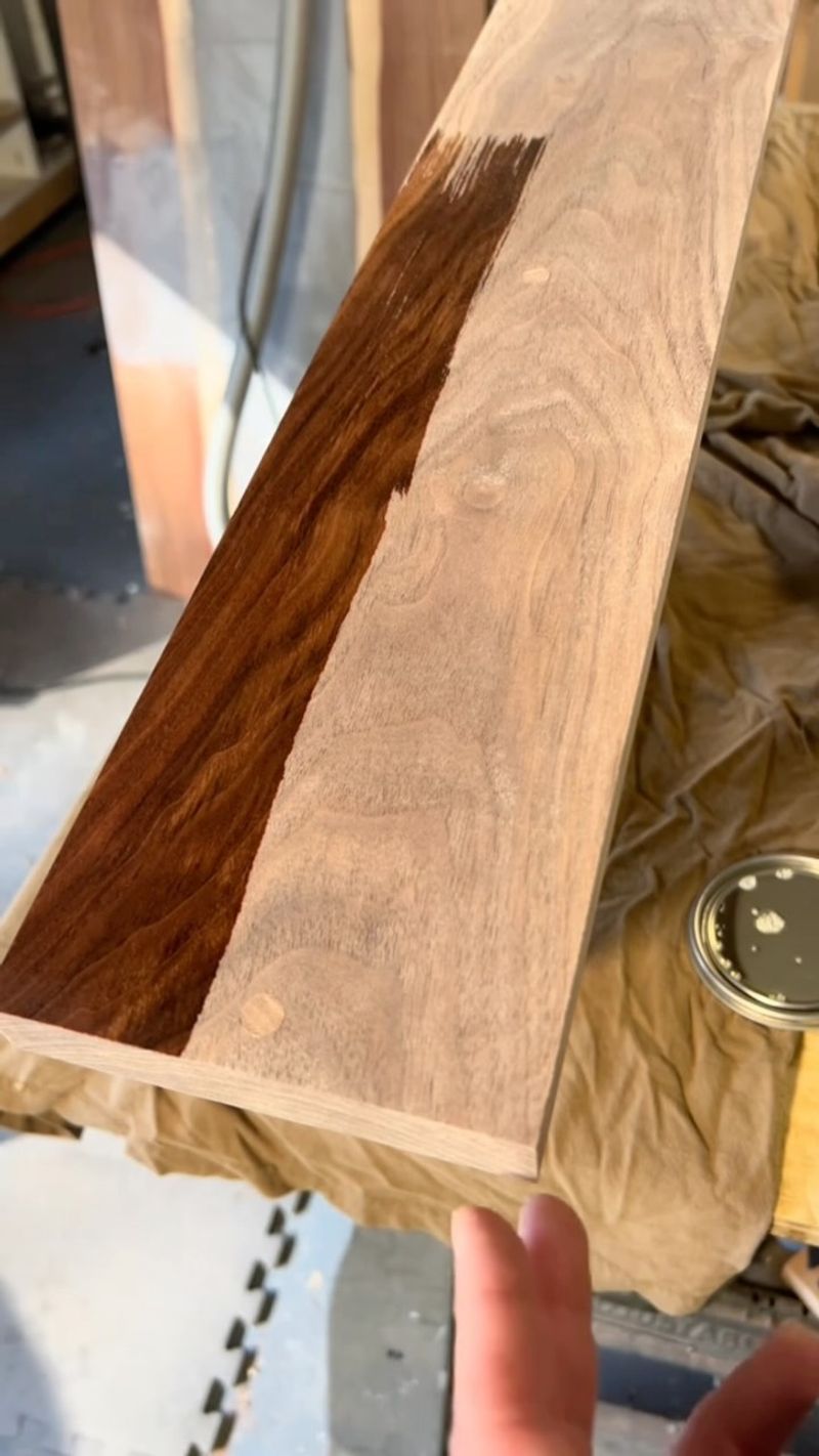 Wood Takes On A Rich Brown Finish