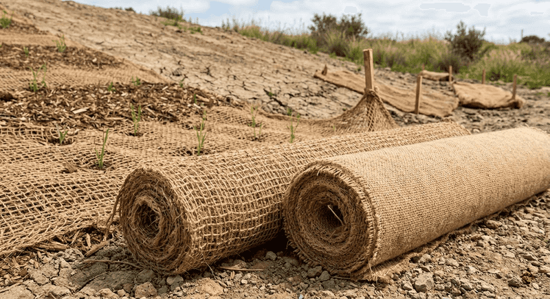 Wrap the Banana Pseudostem in Straw and Burlap