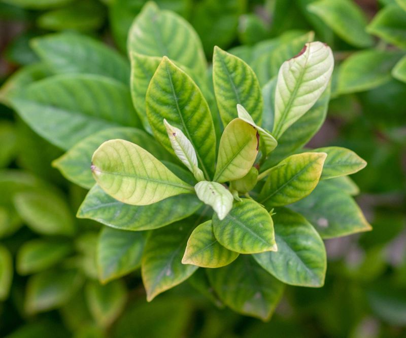 Yellow Leaves With Green Veins Signal Iron Chlorosis
