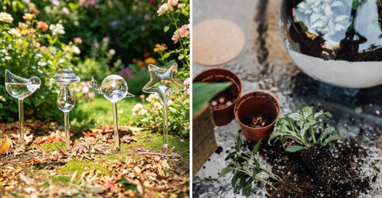 Pretty Glass Or Plant Savior? Iridescent Watering Globes Face A New Jersey Winter